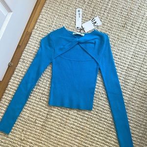 Blue Zara top